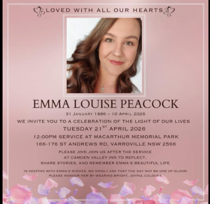 Emma Peacock Obituary, The Oaks, NSW Death: In Loving Memory Of A Beloved Mother